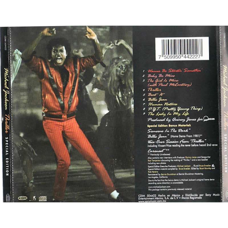 MICHAEL JACKSON - THRILLER CD