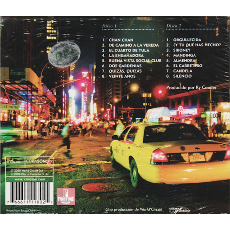 BUENA VISTA SOCIAL CLUB-BUENA VISTA SOCIAL CLUB EN EL CARNEGIE HALL CD