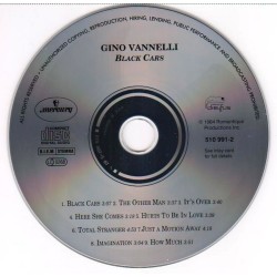 GINO VANNELLI–BLACK CARS CD. 731451099120