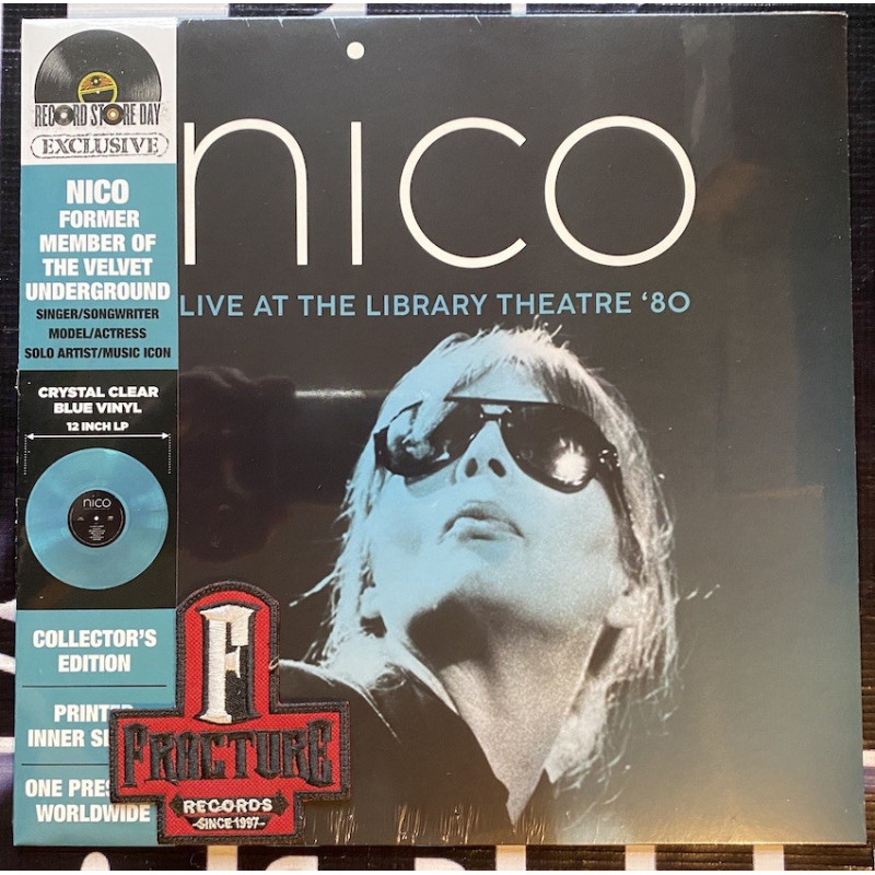 NICO-LIVE AT THE LIBRARY THEATRE '80 VINYL DELUXE/CRYSTAL CLEAR LIGHT BLUE RSD23 3700477835514