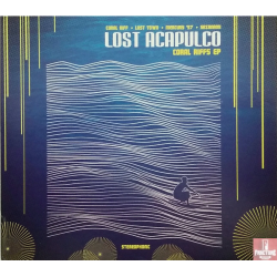 LOST ACAPULCO–CORAL RIFFS EP VINYL 7 INCH GREEN AQUA.  Coral Riffs EP