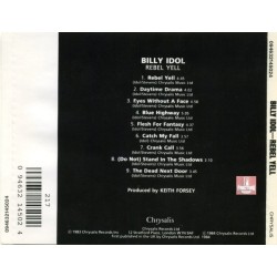 BILLY IDOL – REBEL YELL 1 CD