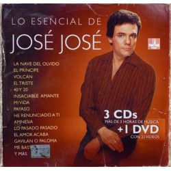 JOSE JOSE – LO ESENCIAL DE JOSE JOSE 3 CD Y DVD 886973013724
