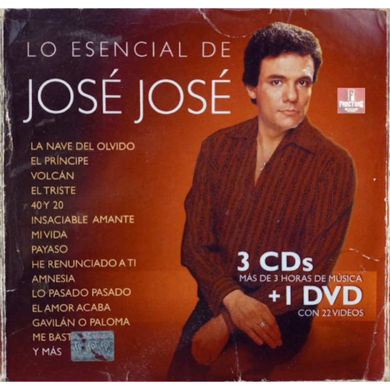 JOSE JOSE – LO ESENCIAL DE JOSE JOSE 3 CD Y DVD 886973013724