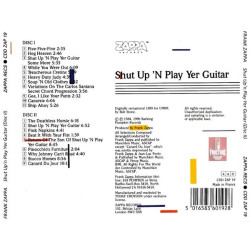 FRANK ZAPPA – SHUT UP 'N PLAY YER GUITAR 2 CD'S