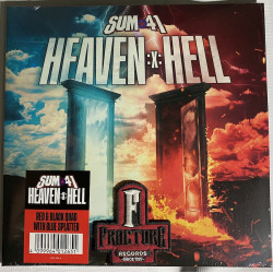 SUM 41 – HEAVEN :X: HELL VINYL RED & BLACK QUAD WITH BLUE SPLATTER 4099964012651