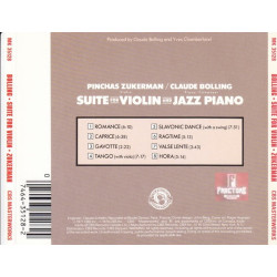 PINCHAS ZUKERMAN / CLAUDE BOLLING – SUITE FOR VIOLIN AND JAZZ PIANO 1CD