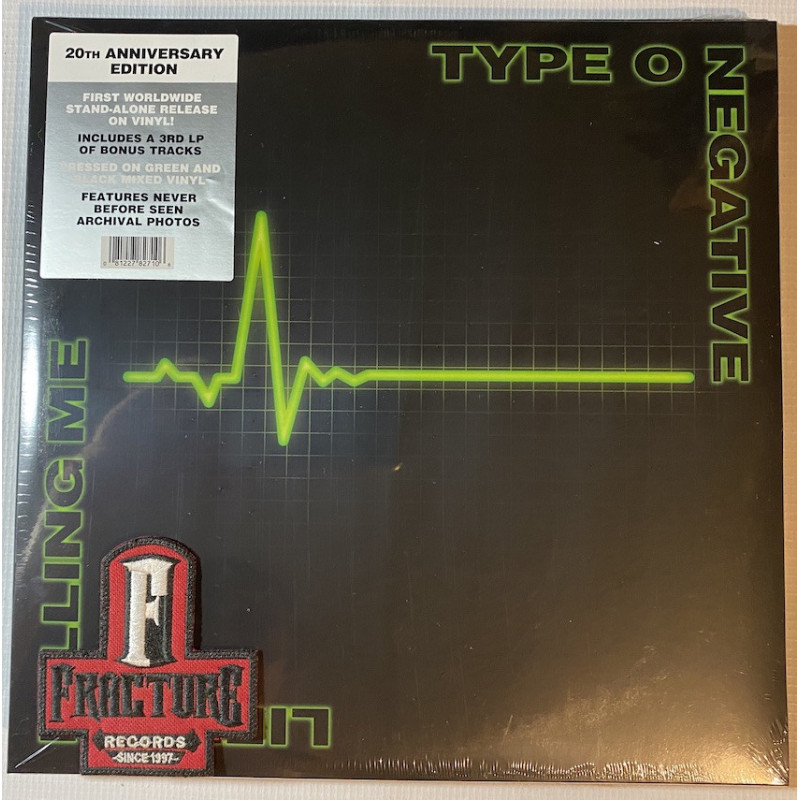 TYPE O NEGATIVE – LIFE IS KILLING ME VINYL GREEN AND BLACK 081227827106