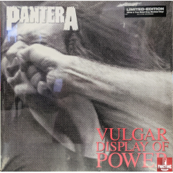 PANTERA – VULGAR DISPLAY OF POWER VINYL WHITE & TRUE METAL GRAY MARBLED 081227890995