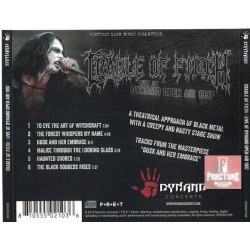 CRADLE OF FILTH – LIVE AT DYNAMO OPEN AIR 1997  CD 810555021036