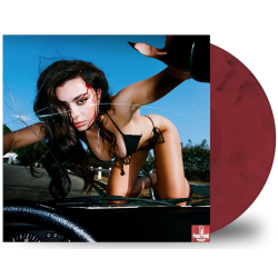 CHARLI XCX – CRASH VINYL RED OPAQUE & BLACK MARBLED 0190296409981