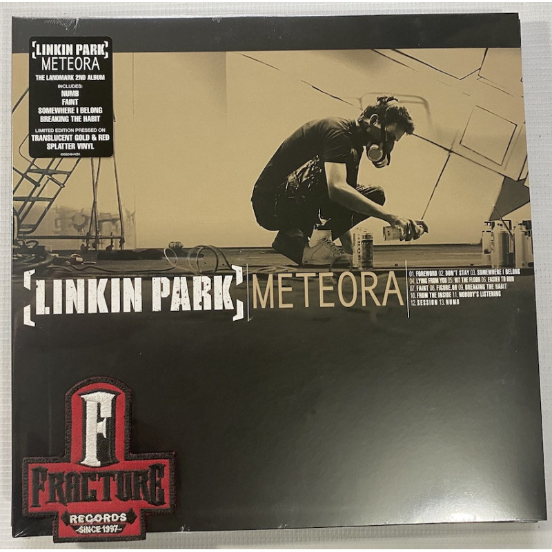 LINKIN PARK ‎– METEORA VINYL TRANSLUCENT GOLD & RED SPLATTER 093624844051