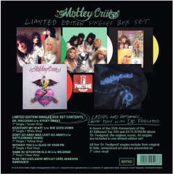 MOTLEY CRUE - DR. FEELGOOD THE SINGLES BOX SET 5XCOLOR VINYL 7INCH RSD BLACK FRIDAY 2024 4099964054668