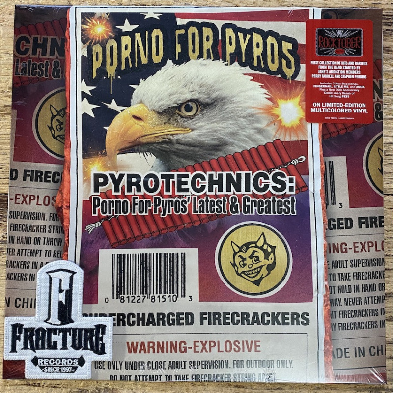 PORNO FOR PYROS – PYROTECHNICS: PORNO FOR PYROS' LATEST & GREATEST VINYL CLEAR W/ORANGE SPLATTER 081227815103