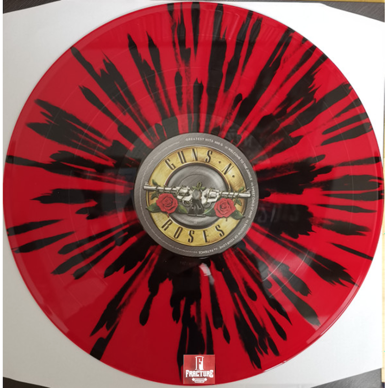 GUNS N' ROSES – GREATEST HITS VINYL RED/BLACK SPLATTER