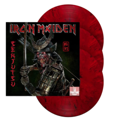 IRON MAIDEN - SENJUTSU RED & BLACK MARBLE 3VINYL 0190296718632