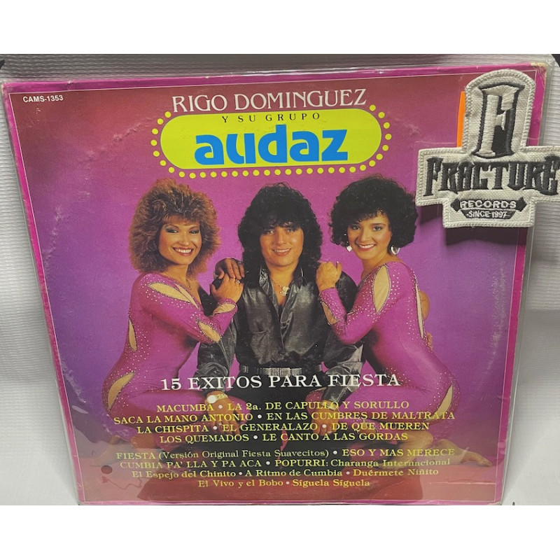 GRUPO AUDAZ DE RIGO DOMINGUEZ – 15 EXITOS PARA FIESTA VINYL  CAMS-1353