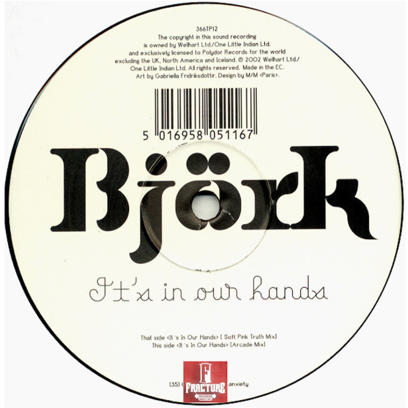 BJORK – IT'S IN OUR HANDS VINYL One Little Indian – 366TP12