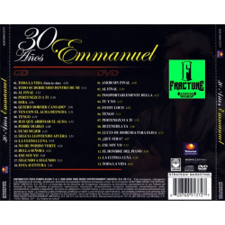 EMMANUEL – 30 AÑOS 1 CD Y DVD