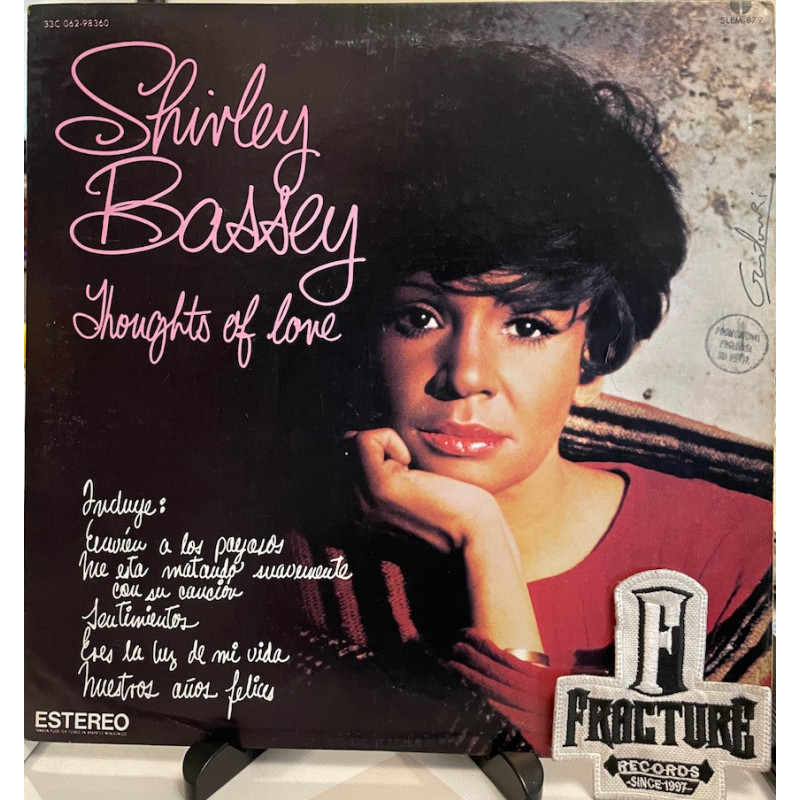 SHIRLEY BASSEY – THOUGHTS OF LOVE VINYL 33C 062 98360