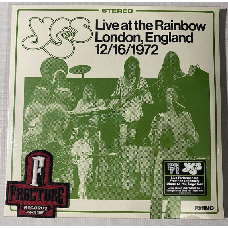 YES - LIVE AT THE RAINBOW, LONDON, ENGLAND 12/16/1972 VINYL RSD 2025 0603497819140 YES - LIVE AT THE RAINBOW, LONDON, ENGLAND 12/16/1972 VINYL RSD 2025 0603497819140