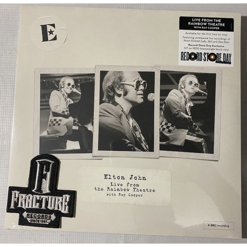 ELTON JOHN - LIVE FROM THE RAINBOW THEATRE WITH RAY COOPER VINYL RSD 2025 0602475604914 ELTON JOHN - LIVE FROM THE RAINBOW THEATRE WITH RAY COOPER VINYL RSD 2025 0602475604914