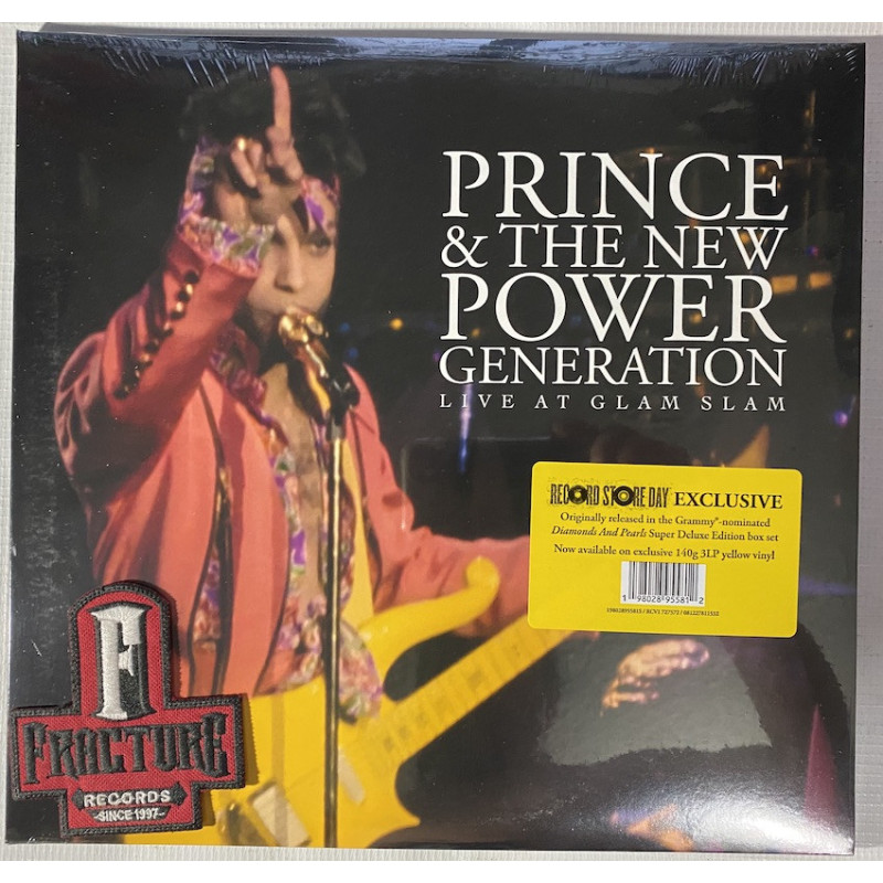 PRINCE - LIVE AT GLAM SLAM VINYL YELLOW SIDE F ETCHING RSD 2025 0198028955812 PRINCE - LIVE AT GLAM SLAM VINYL YELLOW SIDE F ETCHING RSD 2025 0198028955812