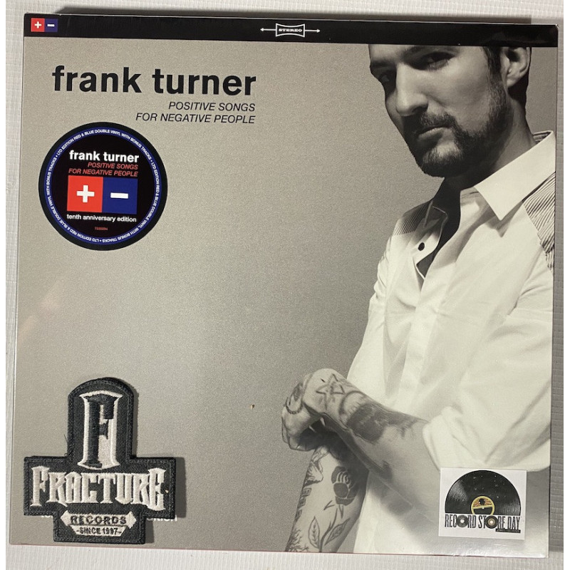 FRANK TURNER - POSITIVE SONGS FOR NEGATIVE PEOPLE 10TH ANNIVERSARY EDITION VINYL BLUE/RED RSD 2025 602475350941 FRANK TURNER - POSITIVE SONGS FOR NEGATIVE PEOPLE 10TH ANNIVERSARY EDITION VINYL BLUE/RED RSD 2025 602475350941