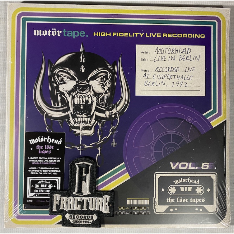 MOTORHEAD - LOST TAPES: VOL. 6 (LIVE IN BERLIN 1992) VINYL PURPLE RSD 2025 4099964133660