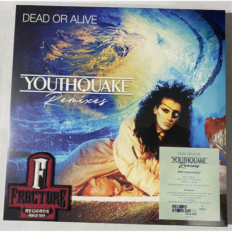 DEAD OR ALIVE - YOUTHQUAKE REMIXES VINYL TRANSLUCENT BLUE RSD 2025 5014797912373