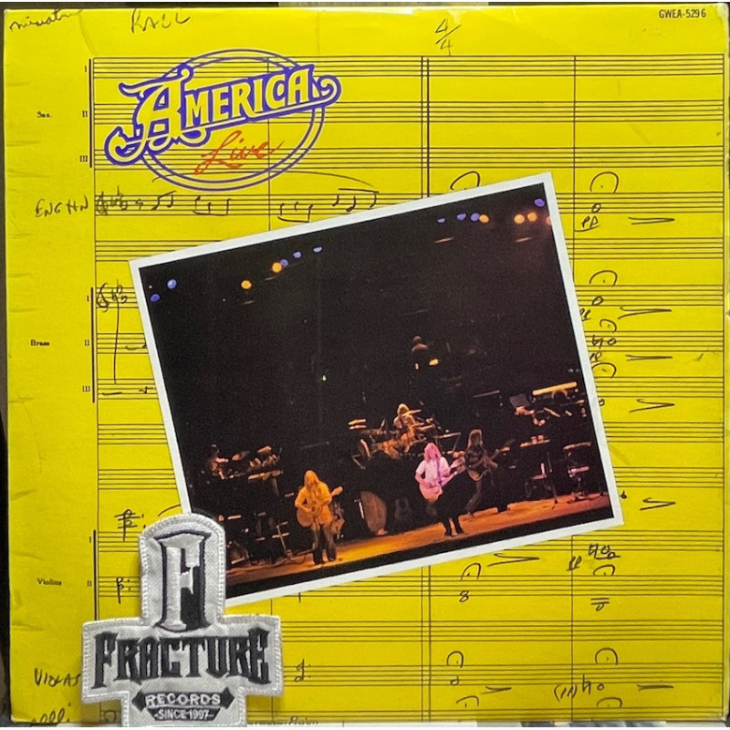 AMERICA – LIVE VINYL GWEA-5296 AMERICA – LIVE VINYL GWEA-5296