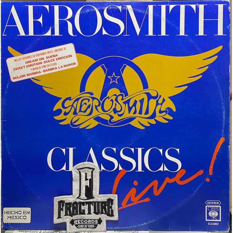 AEROSMITH – CLASSICS LIVE! VINYL CLS-5857 AEROSMITH – CLASSICS LIVE! VINYL CLS-5857