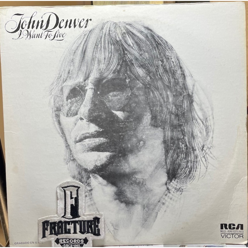 JOHN DENVER – I WANT TO LIVE VINYL MILS-4340 JOHN DENVER – I WANT TO LIVE VINYL MILS-4340