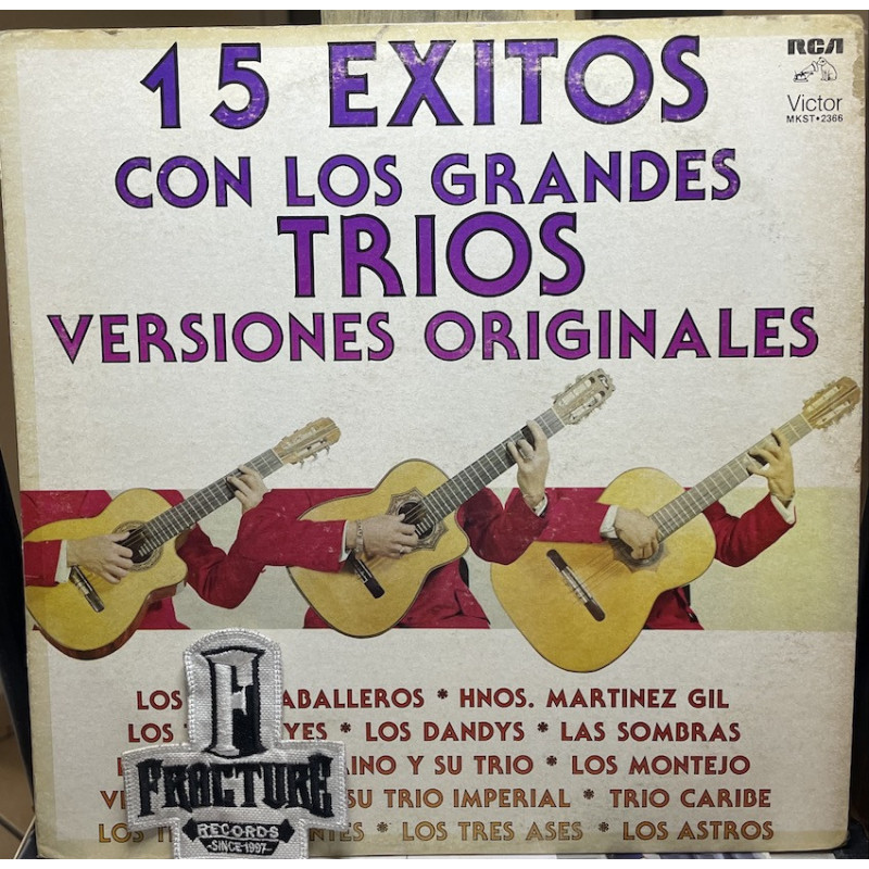 15 EXITOS CON LOS GRANDES TRIOS (VERSIONES ORIGINALES) VINYL MKST-2366 15 EXITOS CON LOS GRANDES TRIOS (VERSIONES ORIGINALES) VINYL MKST-2366