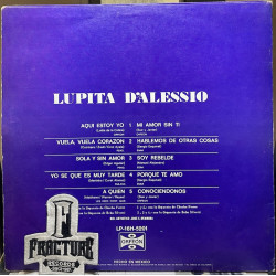 LUPITA D'ALESSIO – AQUI ESTOY YO VINYL