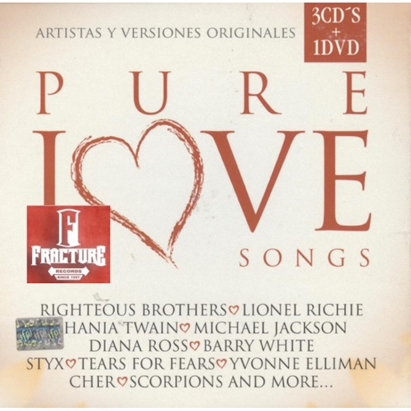 PURE LOVE SONGS 3CDS Y DVD 600753154090 PURE LOVE SONGS 3CDS Y DVD 600753154090