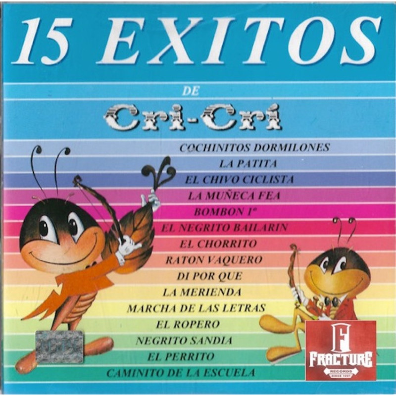 CRI-CRÍ – 15 EXITOS DE CRI-CRÍ (VO) CD 748211068326 CRI-CRÍ – 15 EXITOS DE CRI-CRÍ (VO) CD 748211068326