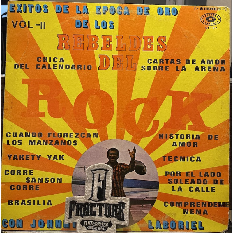 EXITOS DE LA EPOCA DE ORO DE LOS REBELDES DEL ROCK CON JOHNNY LABORIEL VOL II  VINYL CF-37