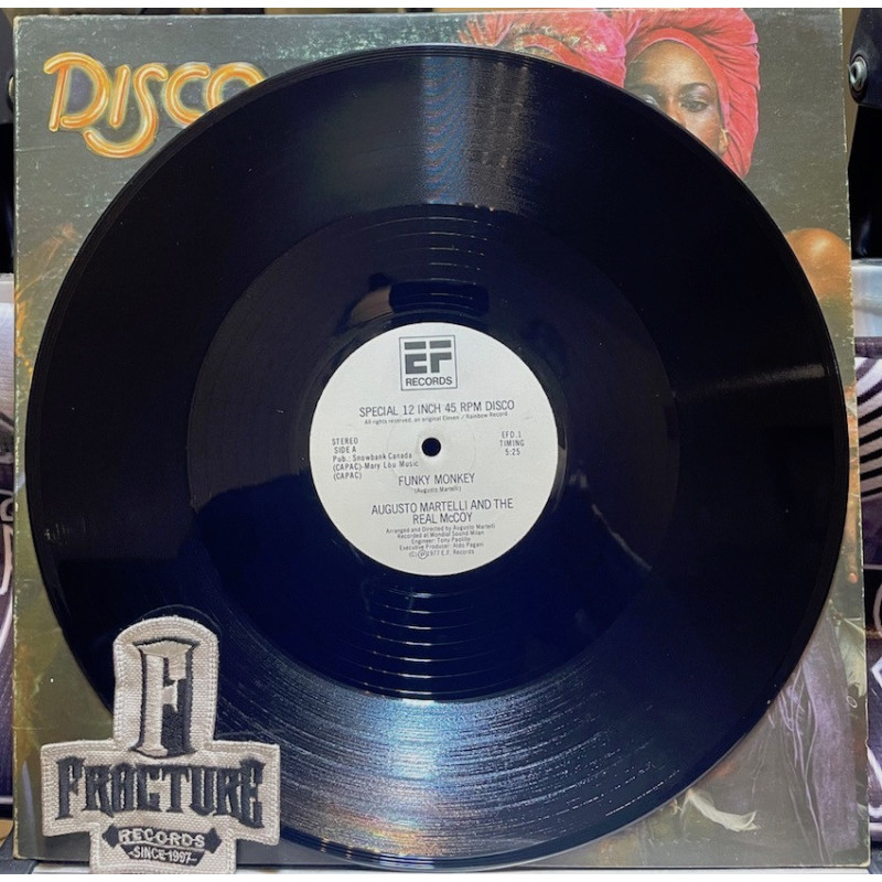 AUGUSTO MARTELLI AND THE REAL MCCOY – FUNKY MONKEY / BLAME THE RECORD VINYL EFD-1