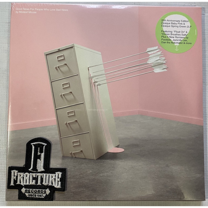 MODEST MOUSE ‎– GOOD NEWS FOR PEOPLE WHO LOVE BAD NEWS VINYL PINK/GREEN 196588302817
