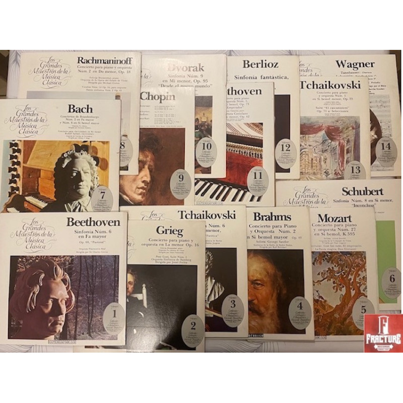 LOS GRANDES MAESTROS DE LA MÚSICA CLÁSICA - 14 VINILOS PEPM-01