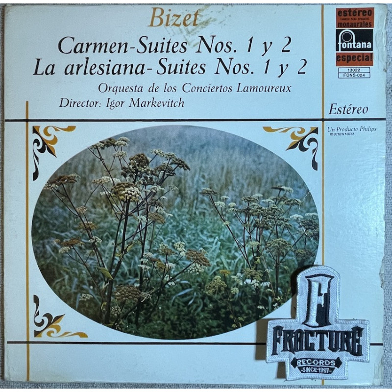 BIZET - IGOR MARKEVITCH, LAMOUREUX ORCHESTRA, PARIS – CARMEN & L'ARLÉSIENNE SUITES VINYL FONS-024