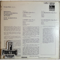 BIZET - IGOR MARKEVITCH, LAMOUREUX ORCHESTRA, PARIS – CARMEN & L'ARLÉSIENNE SUITES VINYL