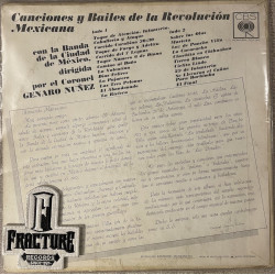 CANCIONES Y BAILABLES DE LA REVOLUCION MEXICANA VINYL
