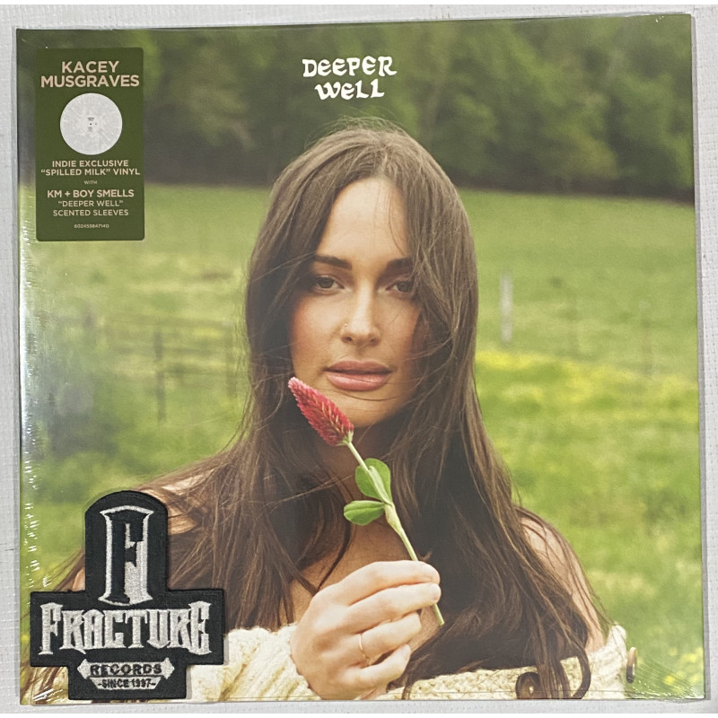 KACEY MUSGRAVES – DEEPER WELL VINYL  CLEAR W/ WHITE SPLATTER 602455847140