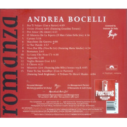 ANDREA BOCELLI – ROMANZA CD