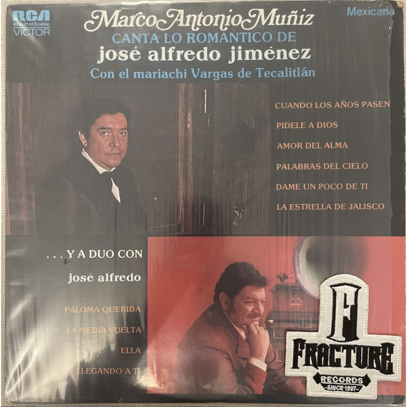 MARCO ANTONIO MUÑIZ CON EL MARIACHI VARGAS DE TECALITLÁN – CANTA LO ROMÁNTICO DE JOSÉ ALFREDO JIMÉNEZ VINYL MKS-2148