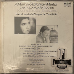 MARCO ANTONIO MUÑIZ CON EL MARIACHI VARGAS DE TECALITLÁN – CANTA LO ROMÁNTICO DE JOSÉ ALFREDO JIMÉNEZ VINYL