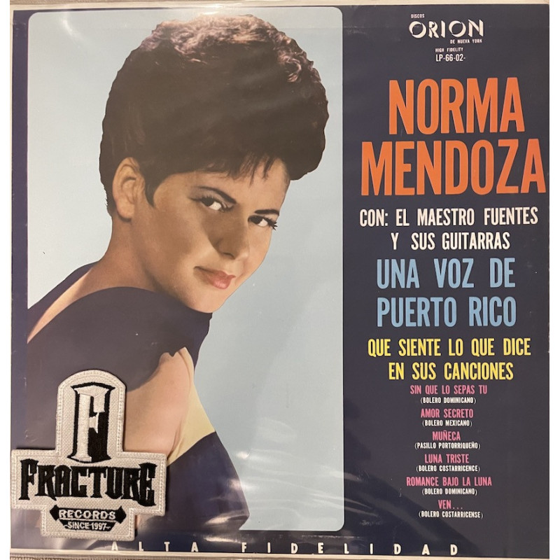 NORMA MENDOZA CON EL MAESTRO FUENTES Y SUS GUITARRAS / VARIOUS – UNA VOZ DE PUERTO RICO VINYL LP-66-02
