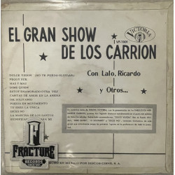 LOS HERMANOS CARRION – EL GRAN SHOW DE LOS CARRION CON LALO, RICARDO Y OTROS VINYL